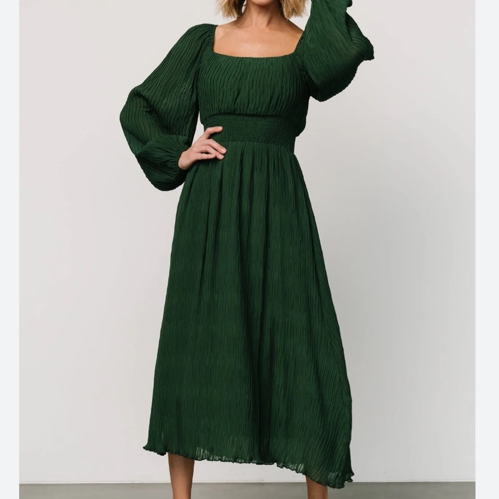 Baltic Born Forest Green Long Sleeve Dress